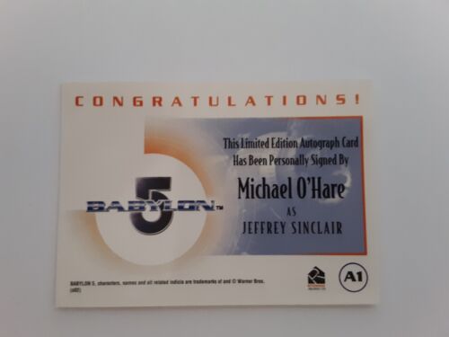 Babylon 5 Michael O'Hare As Jeffrey Sinclair Auto #A1 - Picture 2 of 2