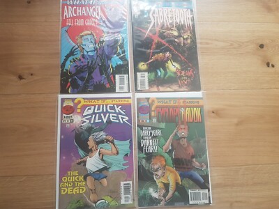 What If...  Comic Bundle. X-MEN. 4x VINTAGE MARVEL COMICS Cyclops Havok Quick...