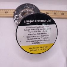 Amazon Commercial Electrical Tape PVC Black 3/4" x 60ft