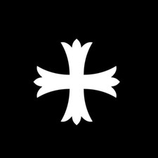 PATONCE CROSS Solid Outline Vinyl Decal Sticker - FREE USA SHIPPING