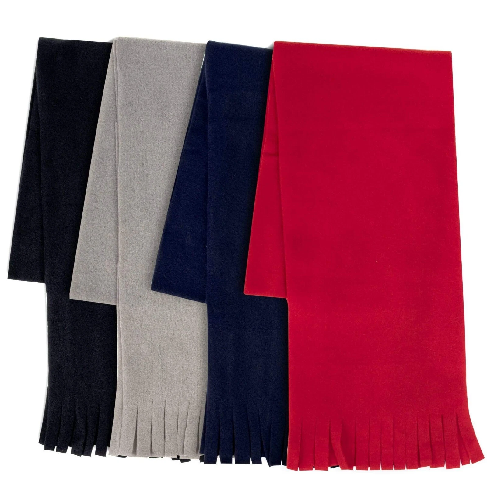 Wholesale Lot Of 100 Scarves Winter Fleece Scarf Solid Pattern Comfy For Outdoor