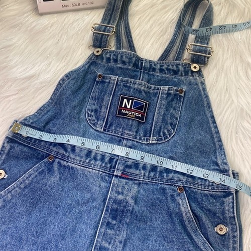 Vintage 90's Nautica Denim Overalls Boys size XL - Picture 11 of 12