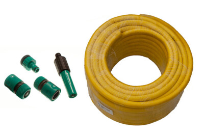Neu 75 Meter Pro Gartenschlauch Rohr Anti-knick + Hozelock Kompatibel Stecker -