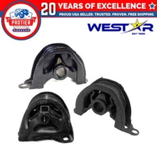 Fits 1994-2001 Acura Integra 1.8L Front Front Left Lower & Rear Motor Mount 3PCS