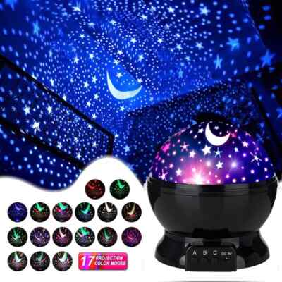 Galaxy Starry Sky Projector Ocean Star Night Light Party Speaker LED Lamp Remote