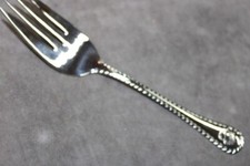 Longaberger STAINLESS WALLACE Serving Fork Basket mono Flatware NEW
