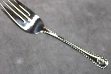 Longaberger STAINLESS WALLACE Serving Fork Basket mono Flatware NEW