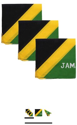 JAMAICA JAMAICAN BANDANA  FLAG DURAG FACE MASK HEAD WRAP MAN CAVE GIFT