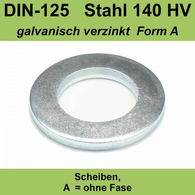 Scheibe M10 (groß) Stahl Verzinkt - Einfach Pro Stück Zu Bestellen - Kollies Par