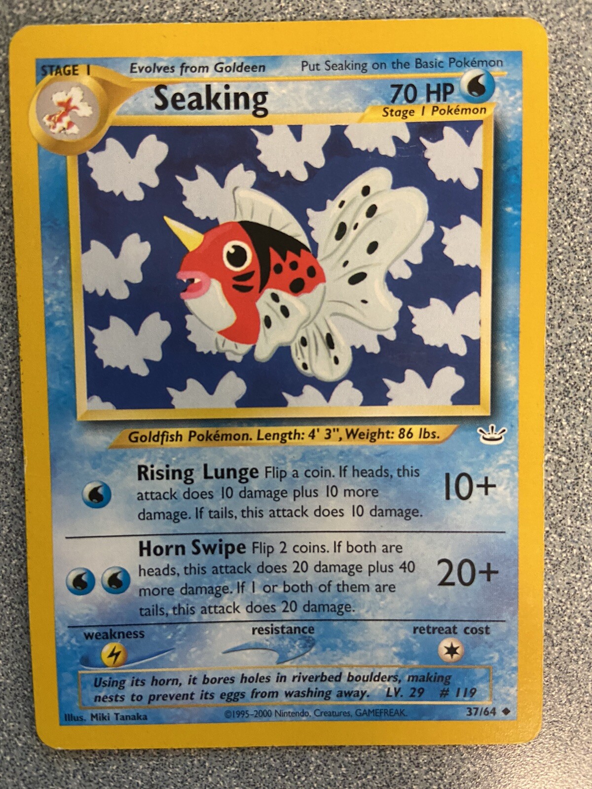 Pokemon Neo Revelation Seaking Uncommon (37/64) LP