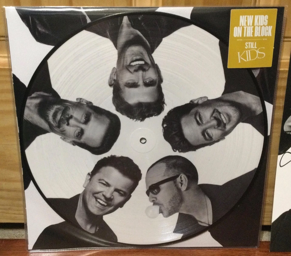 NEW KIDS ON THE BLOCK SIGNED STILL KIDS ART PRINT +12 INCH PICTURE DISC BY ALL 5 - Image 3 of 4