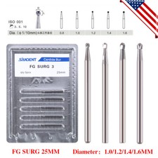 Dental Surgical Carbide Bur 25mm Friction Grip FG Round For High Speed FG2/3/4/5