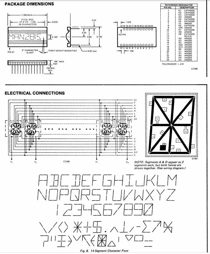 General Instruments - MAN2815 - Opto Display. 8 Characters, 14 Segment, New. - Image 4 of 4