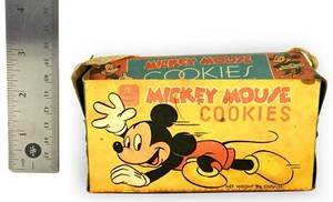 Vintage Mickey Mouse / Donald Duck (Empty) Cookies Box - Nabisco (Circa 1940's)