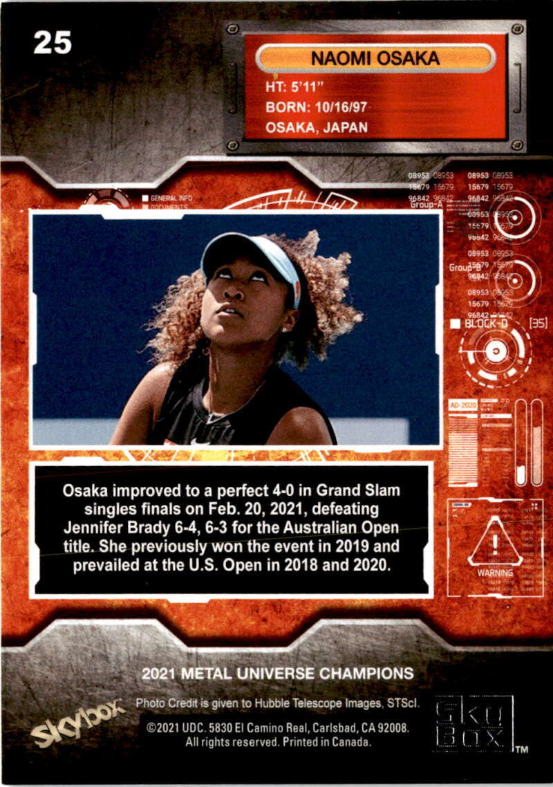 2021 Metal Universe Naomi Osaka #18/25