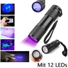 UV Taschenlampe mit 12 LED Licht Schwarzlicht...