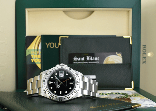 ROLEX - Rehaut 40mm Stainless Steel Explorer II Black Dial 16570 - SANT BLANC - Bild 2 von 10
