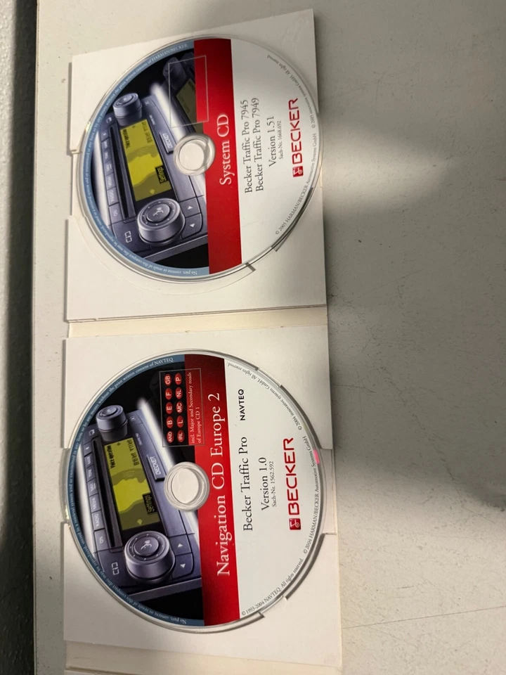 Becker Traffic Pro Version 1.0 Navigation CD Europe + System CD Sach Nr.1562.592 - Bild 4 von 4