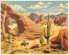 Paint by Number Kits Western Cowboy DIY Paint for Adults 16x20in