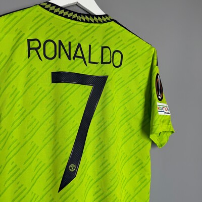 MANCHESTER UNITED 2022 2023 THIRD FOOTBALL SHIRT JERSEY #7 RONALDO