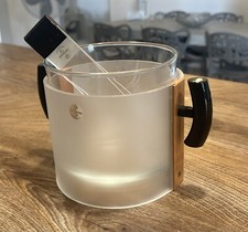 Rare Vintage Rede Guzzini Glass  Ice Bucket 1970's.