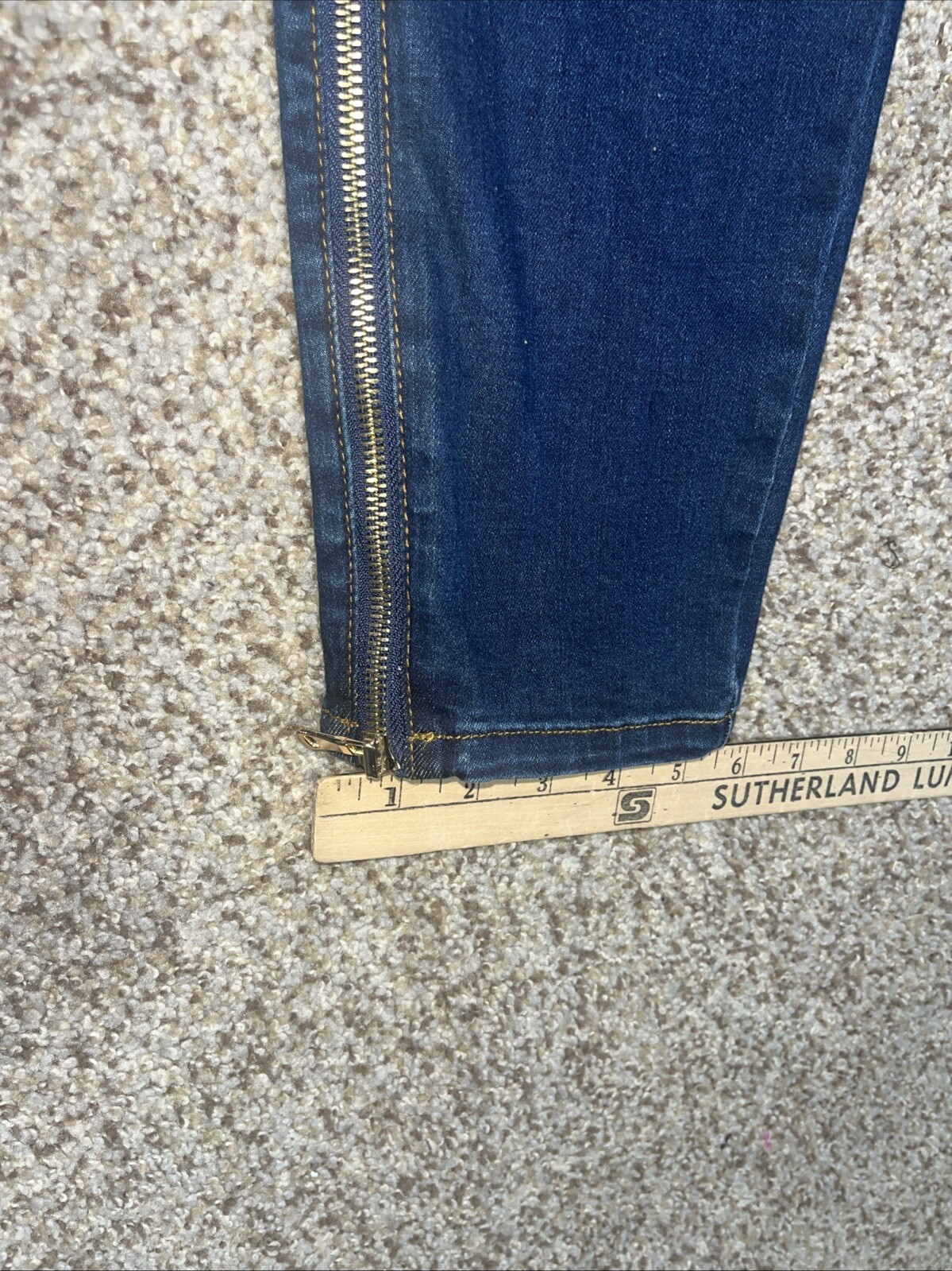 La La Anthony Women's Power Zip High Rise Skinny Jeans Blue Size 22 (36x32) - View 14