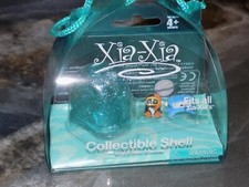 Xia-Xia Blue Collectible Shell with Snorkle Penguin and Blue Friend NEW