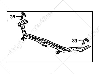 Genuine Honda Upper Tie Bar 04602S5D305ZZ fit for Honda Civic - Picture 1 of 2