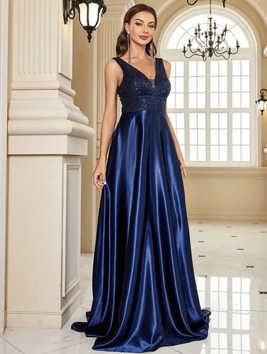 Sequin Ärmelloses Brautjungfernkleid, Abendkleid Gr L - Bild 5 von 7