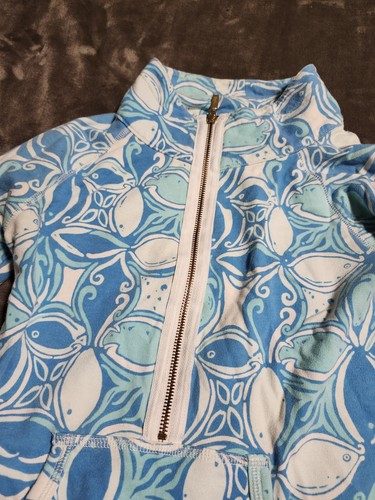 Lilly Pulitzer Pastel Half-Zip Skipper Popover Pullover Style 33261 Size XS - Picture 4 of 11