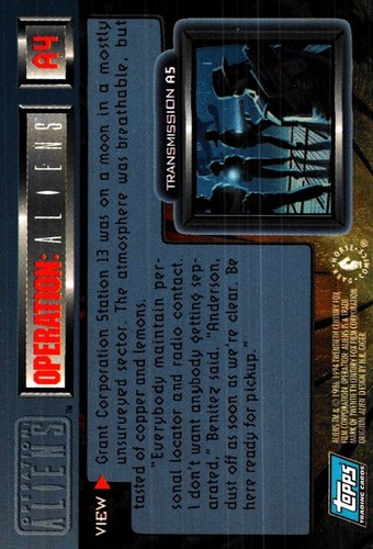 Aliens VS Predator Topps 1994 Single Trading Card - Picture 2 of 2