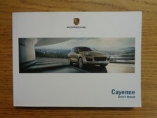 Porsche Cayenne Owners Handbook Manual 14-18