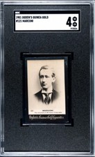 1901 Ogden's Guinea Gold Cigarette Cards Tobacco Guglielmo Marconi #121 SGC 4