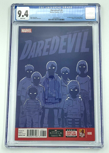 Daredevil #8 CGC 9.4 1st Appear Purple Children Waid Samnee Marvel Comics 2014