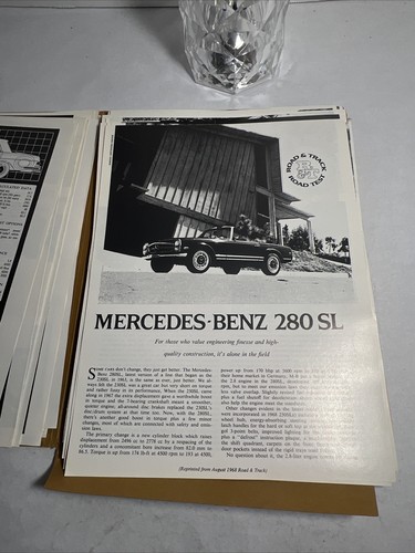 1952-1972 ROAD & TRACK Nachdruck Mercedes-Benz 300SL, 190SL, 220 Broschüre Katalog - Bild 15 von 24