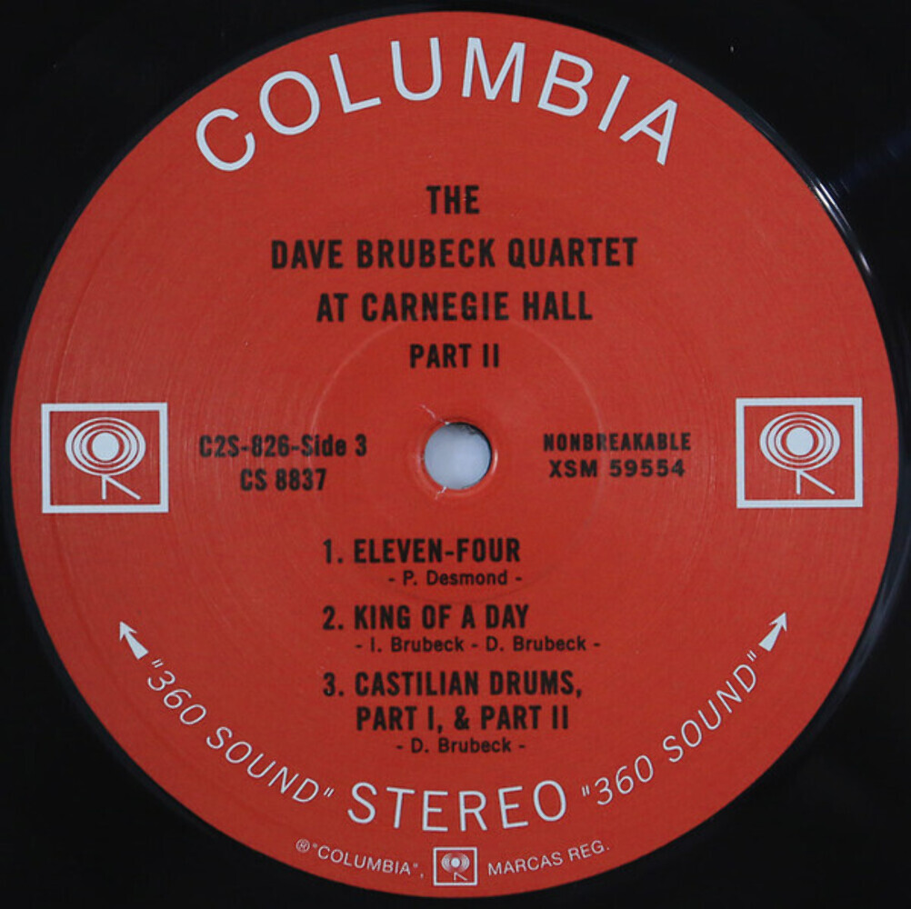 The Dave Brubeck Quartet - At Carnegie Hall (2xLP, Album, RE