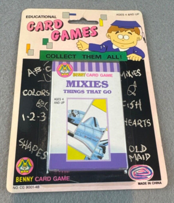 1997 New Benny Card Game ''Mixies-Things That Go'' (Planes) Rare