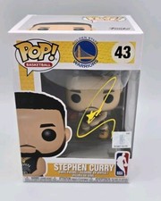 STEPH CURRY GOLDEN STATE WARRIORS SIGNED NBA FUNKO UG COA EXACT VIDEO PROOF