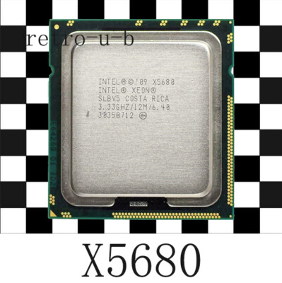 Matching pair Intel Xeon X5680 CPU 6 Core 3.33GHz 12MB LGA 1366 SLBV5