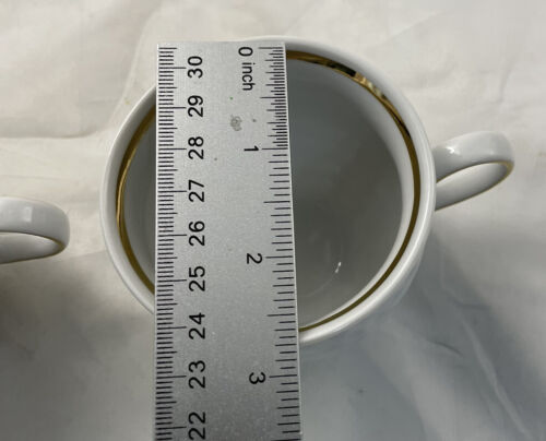 Juego de té para pelotas de golf crema de azúcar y 2 tazas porcelana Moritz Zdekauer vintage - Imagen 9 de 12