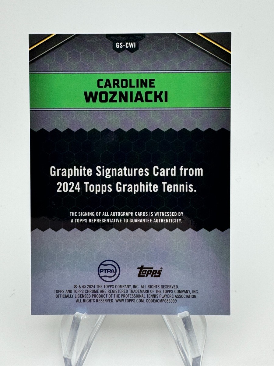 2024 Topps Graphite Tennis CAROLINE WOZNIACKI Refractor On Card