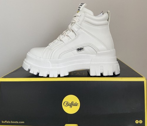 Buffalo Aspha NC Mid Boots White Size 5 UK, 38 EUR Shoes Women Platform Boots - Picture 6 of 17