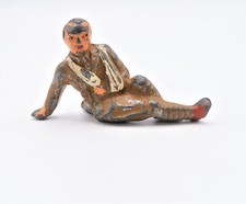 Antique Manoil Barclay Lead Toy Soldier Wounded Lying Down WW 1