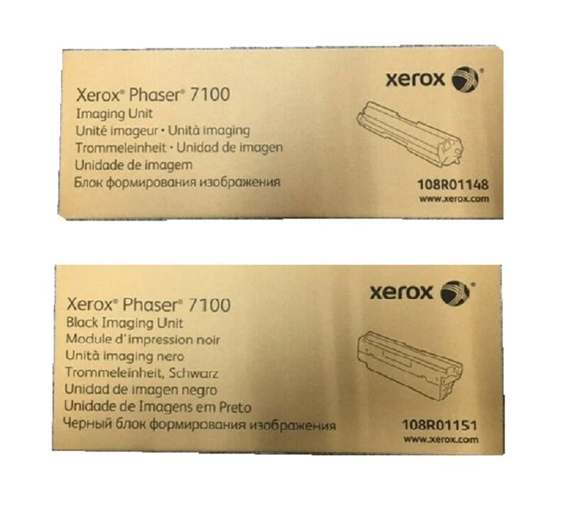2x Original Trommel Xerox Phaser 7100 / 108R01148 + 108R01151 BLACK & COLOR DRUM - Bild 1 von 1