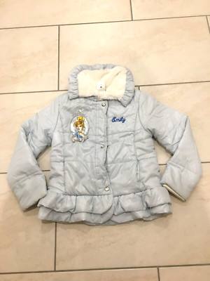 Disney Winterjacke Emily Dornröschen  Gr.128 hellblau gefüttert
