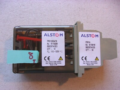 ALSTOM PRIMA PRS1204TB 871400M M603074/023 WITH PSR11A RELAY & BASE (BIN14)