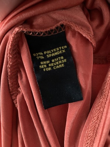 NEW 3X Serena Williams Top Blouse Draped Orange - Picture 6 of 7