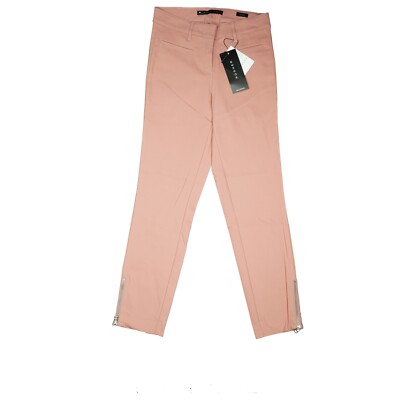 ROSNER Alisa 7/8 Jeans Hose stretch Regular F Slim Stoff Zip 34 W26 L28 Rosa NEU