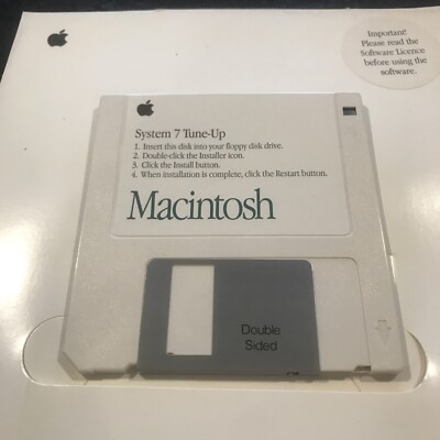 Macintosh System 7 Tune-Up v.1.1.1 1992 Apple Computer Software