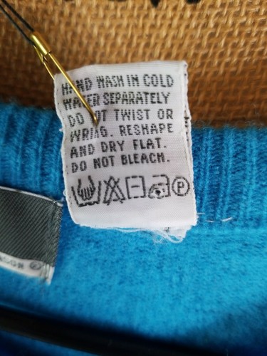 NWT INTRO Fenn Wright Manson Womens L Crewneck Light Blue 95% Lambswool Sweater - Picture 6 of 10